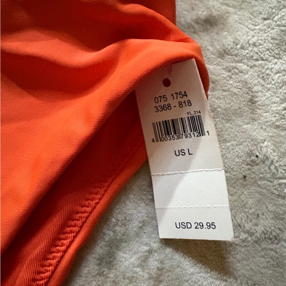aerie Bright Orange High-Waist Bikini Set - Picture 2 of 6